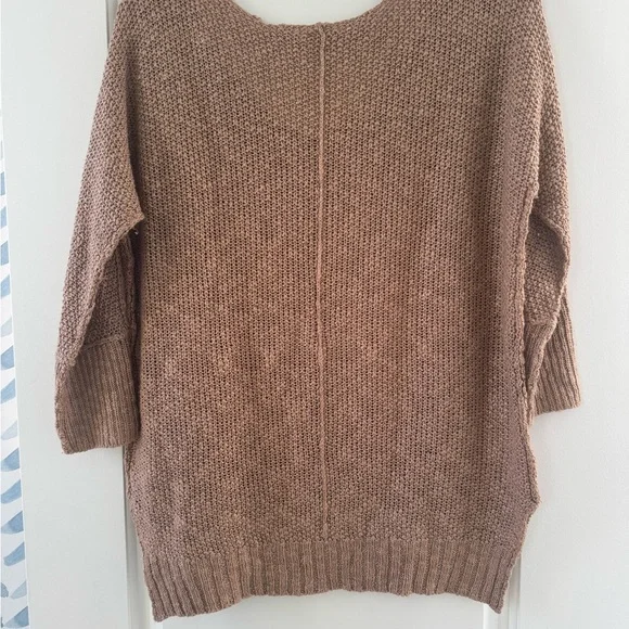 Cozy Champagne Knit Sweater Size Small/Medium - Picture 2 of 4